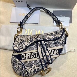 Dior Toile de Jouy saddle bag
